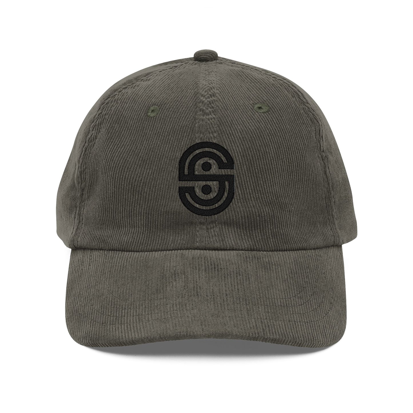 Embroidered Corduroy Cap