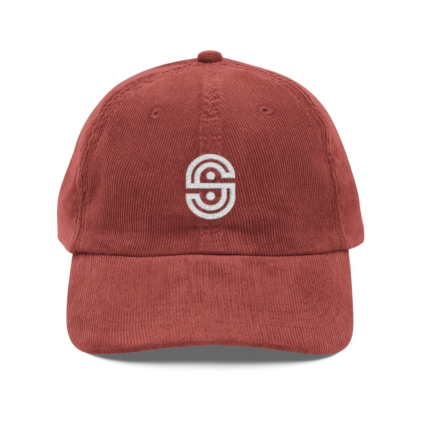 Embroidered Corduroy Cap